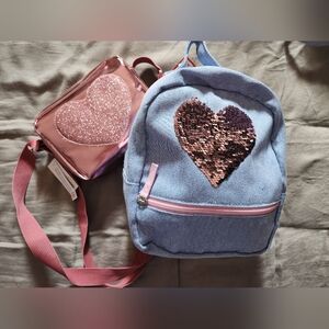 Joe Fresh heart bags backpack purse